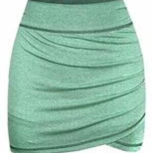 MOQIVGI Green Athletic Workout Skirt Size M